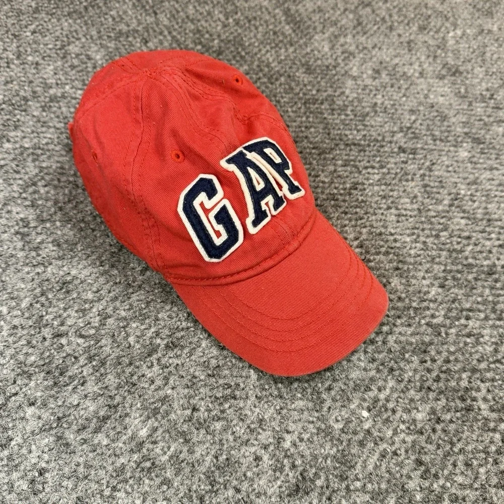 GAP Kids S/M Youth Hat Cap Adjustable Strapback Outdoor Red Y2K